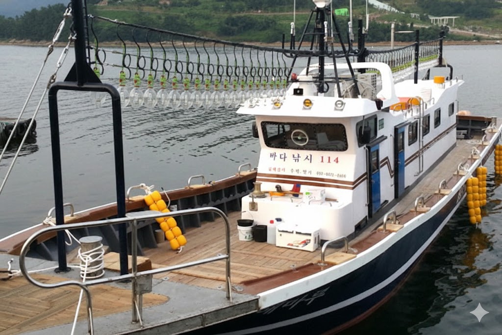 해마루호 녹동항 갑오징어·농어·문어 선상낚시 낚시배 예약